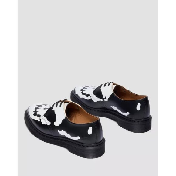 Supreme FW25 Dr Martens 1461 3-Eye Shoes Skull Black & White Size: 10 NIB - Picture 4 of 10